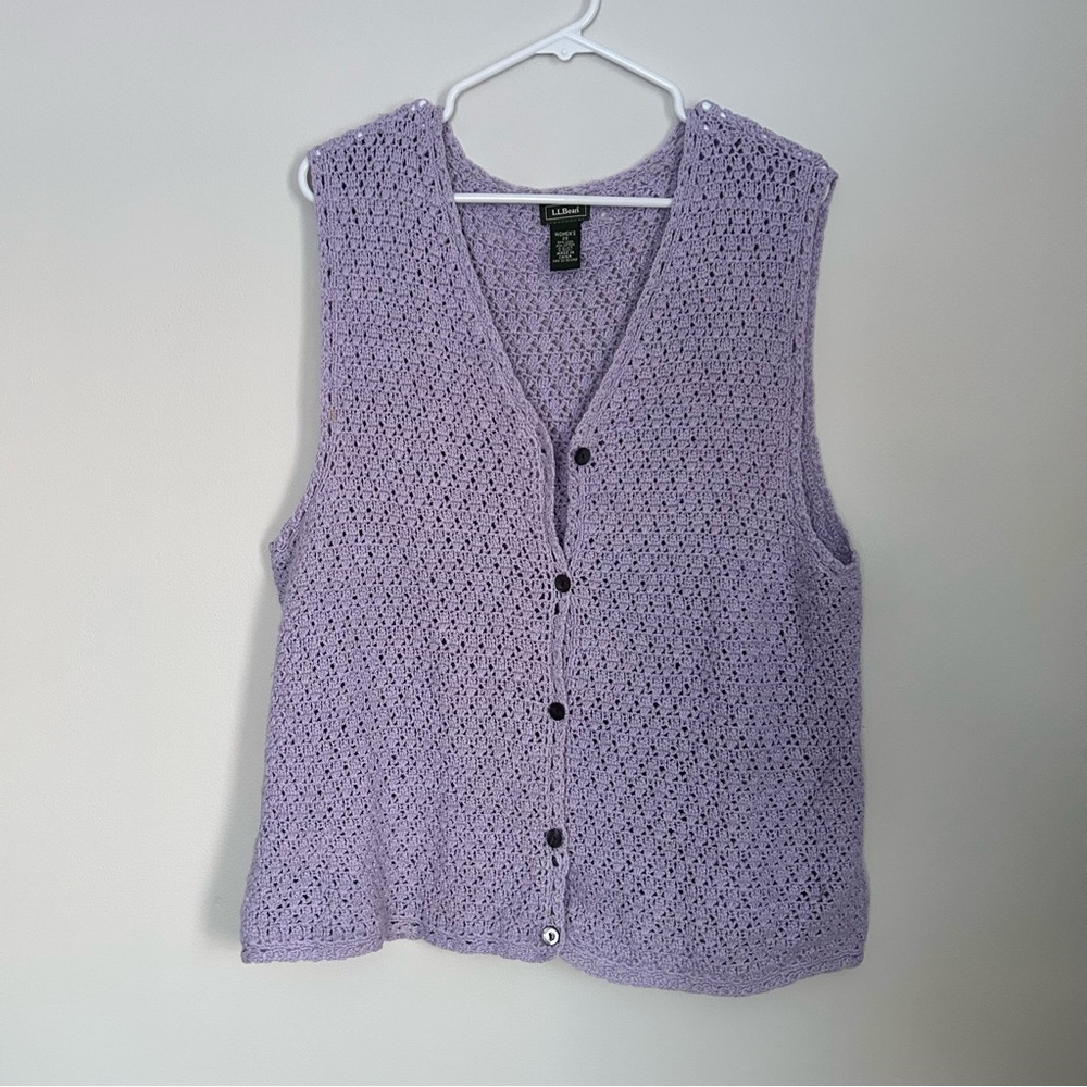 L.L. Bean Lavender Knit Top